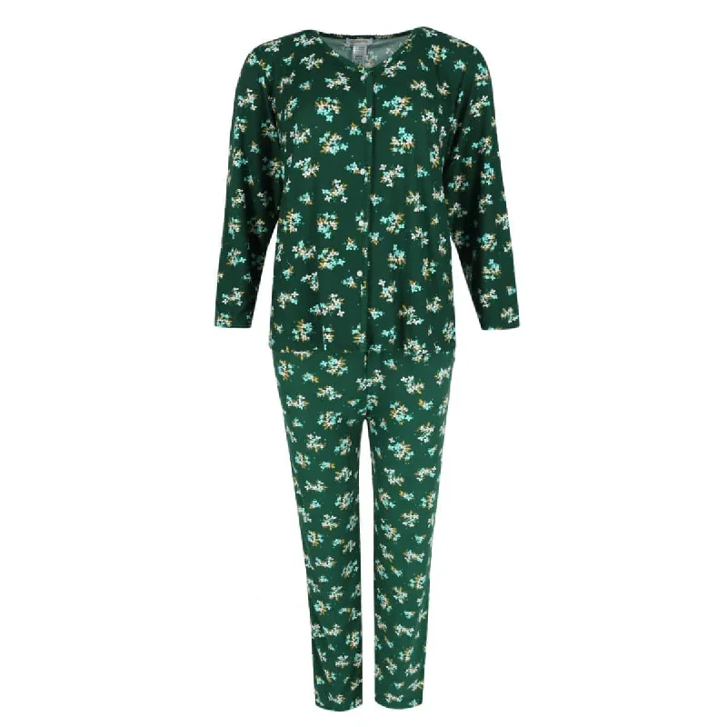 Elegant Emily Women's Hunter Floral Pajama Set