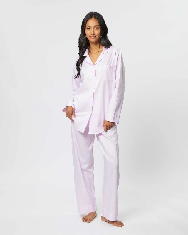 Women's Cotton Jacquard Pyjamas - Pink