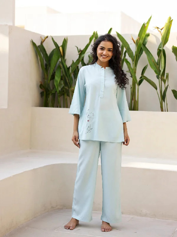 Women Cotton Night Suit with Pant