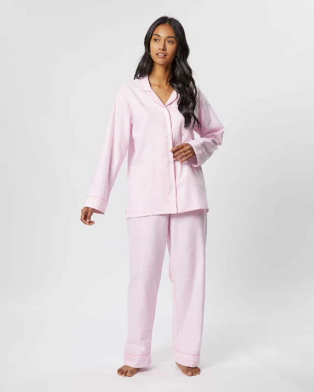 Women's Brushed Cotton Pyjamas - Willet Pink