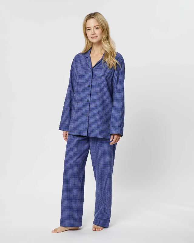 Women's Brushed Cotton Pyjamas - Winsford Check