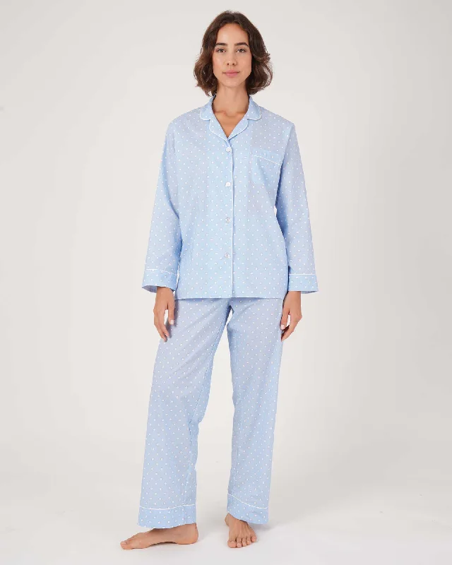 Women's Classic Cotton Pyjamas - Bellerby Polka Dot