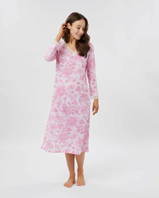 Women's Jersey Ella Nightdress - Somerby Floral