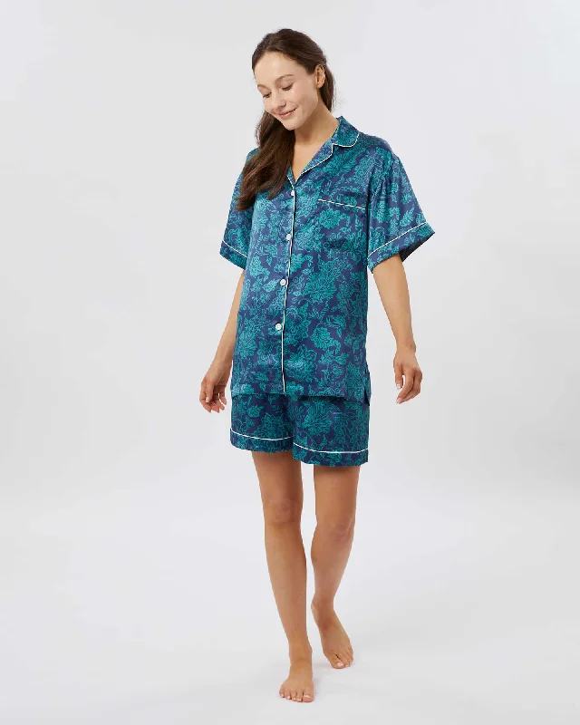 Women's Short Silk Pyjamas - Christelle