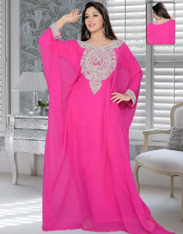 Farasha style Kaftan With Silver Work