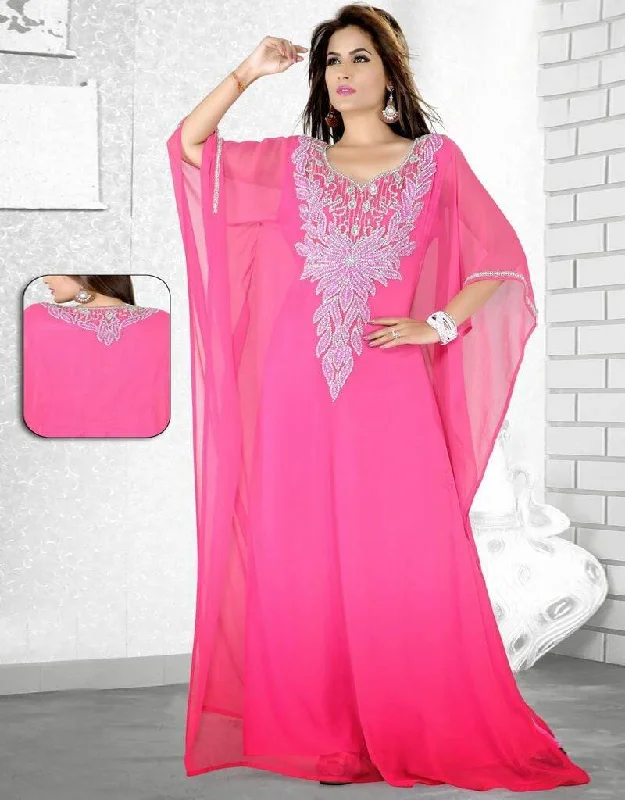 Fuchsia Designer Farasha Kaftan