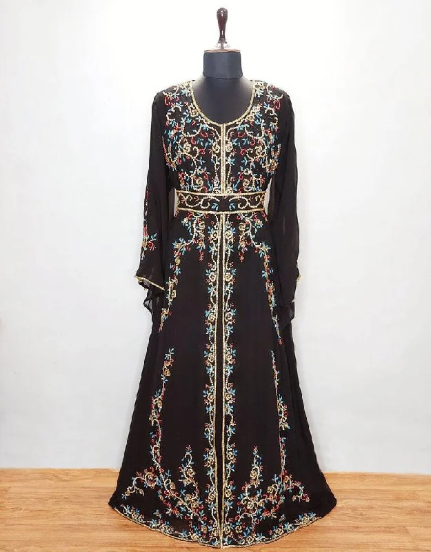 Muslim Wedding moroccan Style caftan  Black