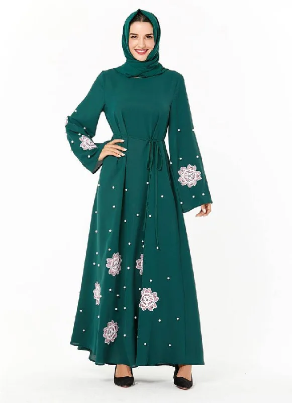 Muslim Women's Embroidery beads Abaya