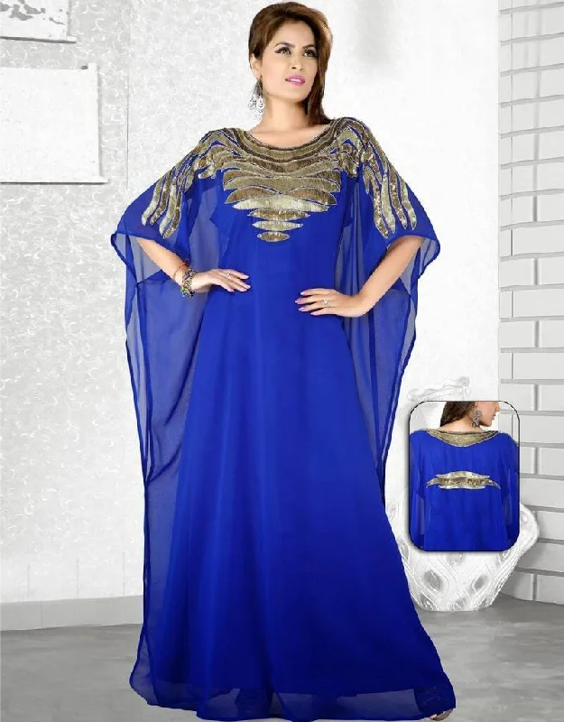 Royal Azure Popular Farasha Kaftan