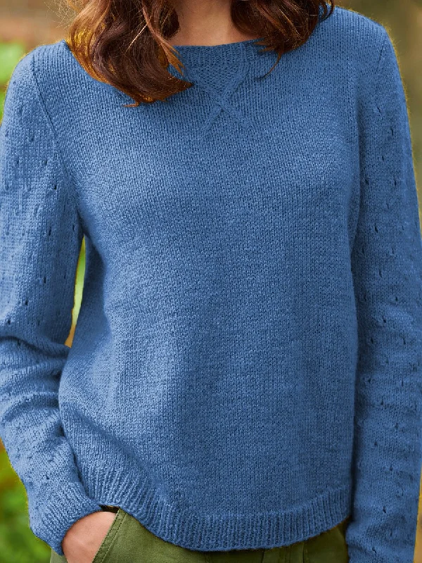 Solid Sweater Plus Size Knitted Jumper