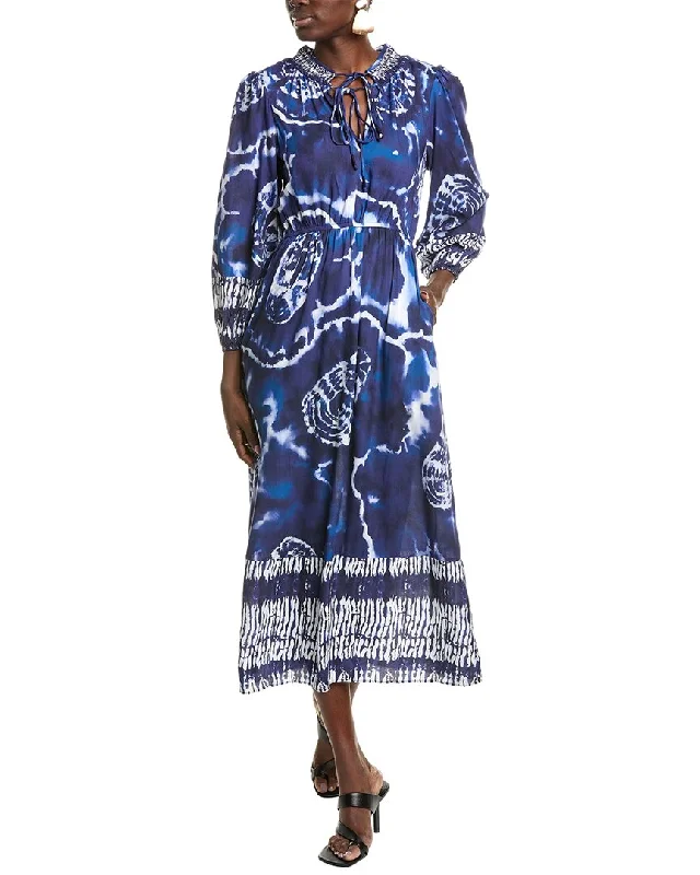 Garrie B Smocked Maxi Dress