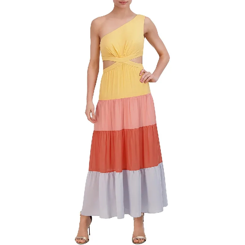 Womens One Shoulder Long Maxi Dress