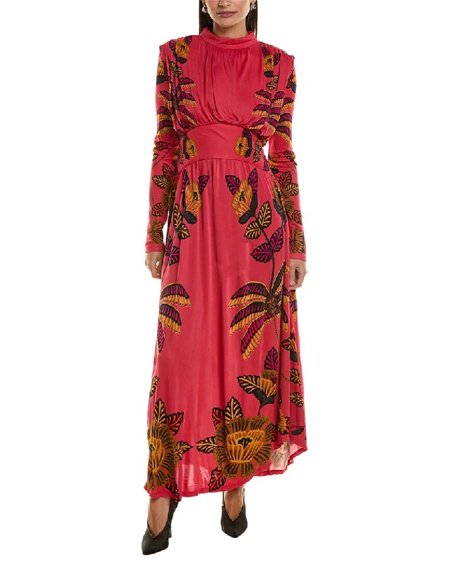 Farm Rio High Neck Maxi Dress