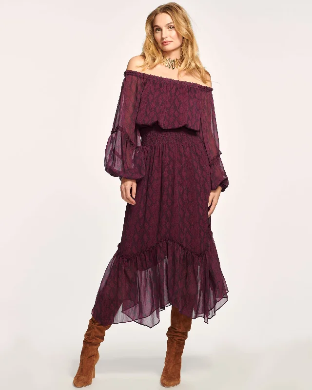 Danna Off-The-Shoulder Midi Dress