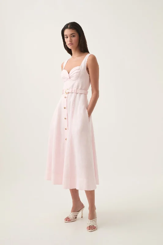 Primary Belted Midi Dress