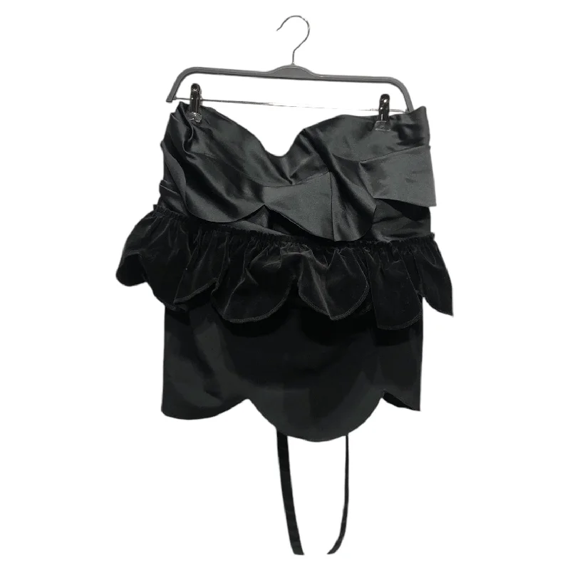 COMME des GARCONS/Skirt/Polyester/BLK/FRILL MINI SKIRT