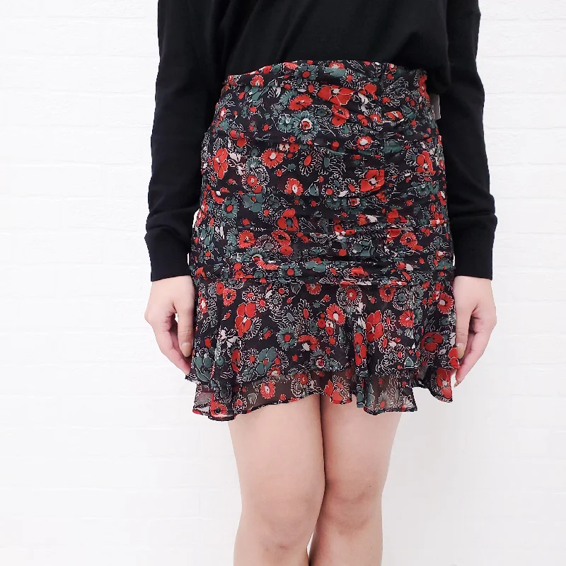 VERONICA BEARD FLORAL MINI SKIRT - SIZE 2