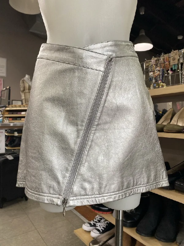 Wilsons Leather lined mini skirt 10