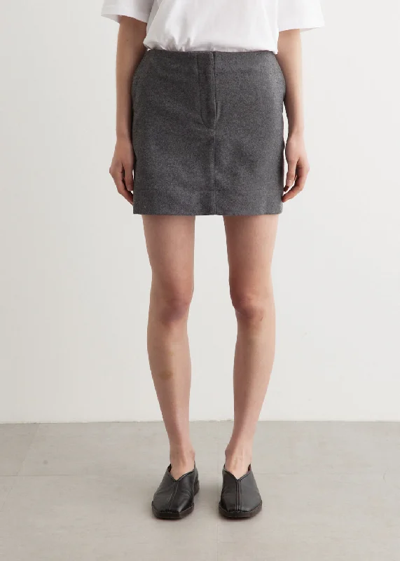 Wool Mini Skirt