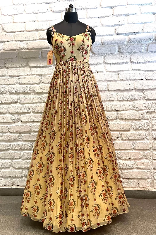 Floral Ivory Gown