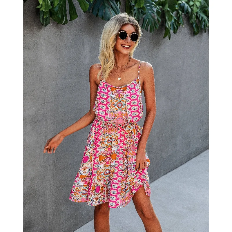 Floral Ruffle Party Dress