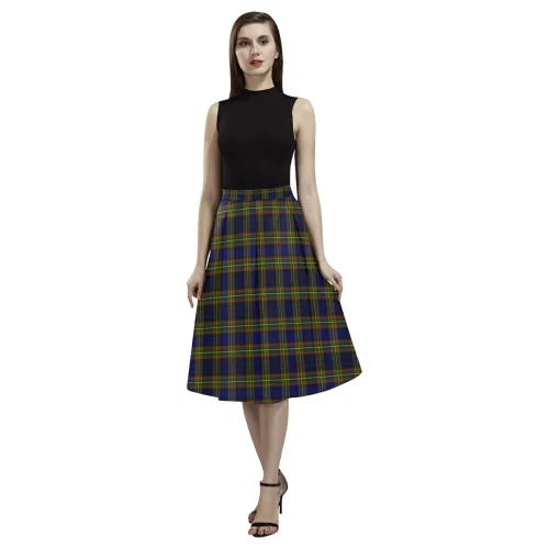 Clelland Modern Tartan Aoede Crepe Skirt