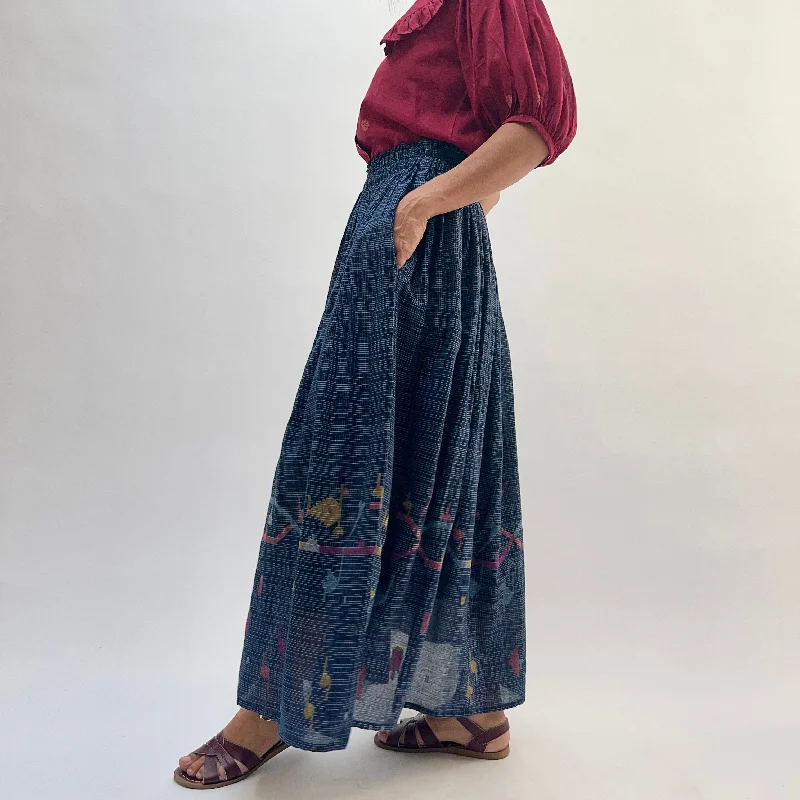 DVAA | Skirt in Dark Blue Libby Weave