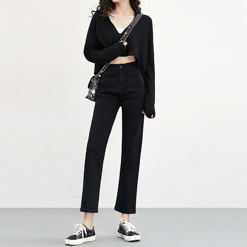 NiDELL: Women’s Vintage Trousers Long Pants for Autumn