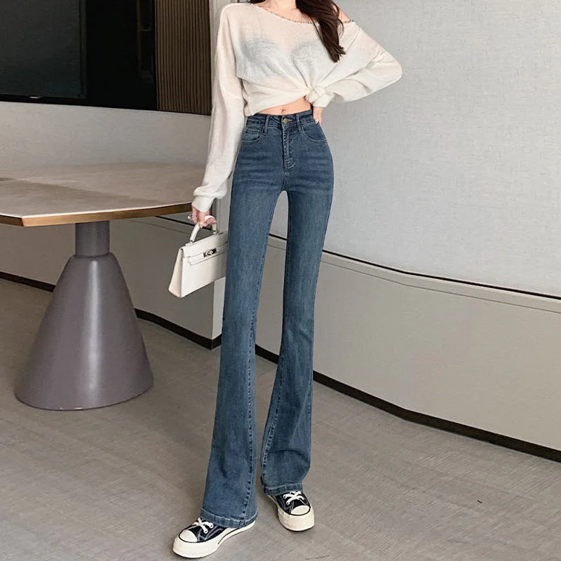 NiDELL: Women’s Vintage Jeans Long Pants for Spring