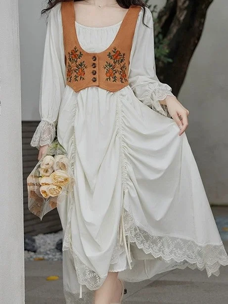 Desert Rose Dress+Waistcoat Set