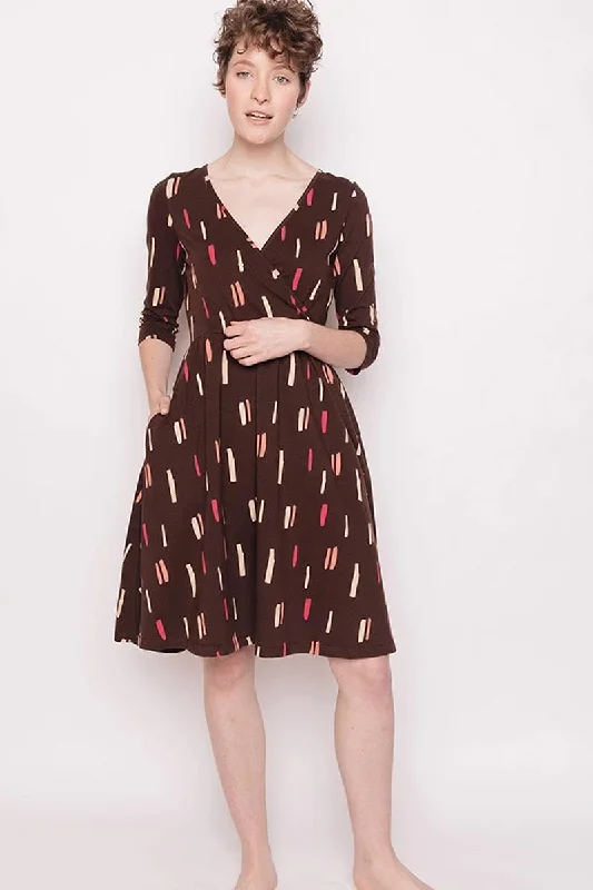 Organic Cotton Jersey Wrap Dress - Callie