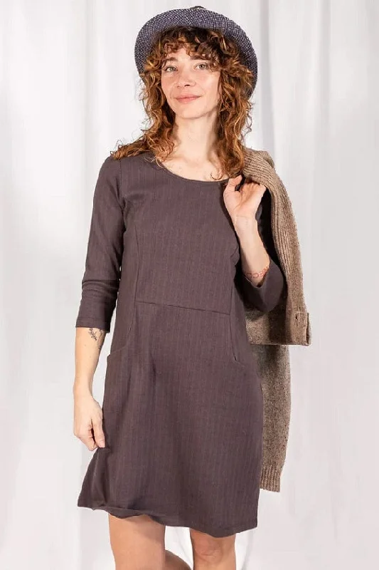 Organic Cotton Shale Rib Dress