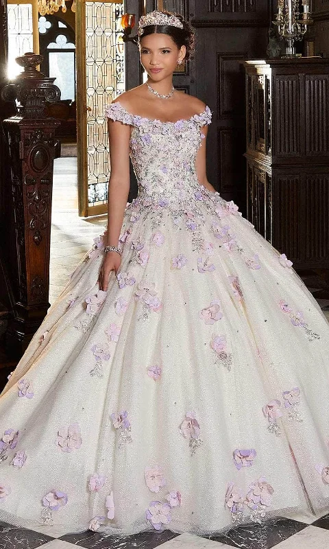 Mori Lee 89341 - Floral Appliqued Quinceañera Dress