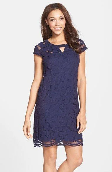 Taylor Floral Lace Cutout Dress 5448M