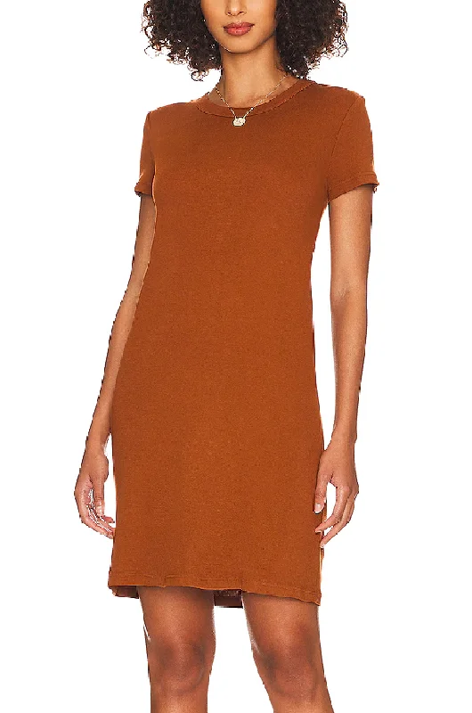 Betty Cotton T-Shirt Dress- Rustique