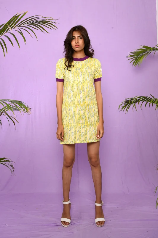 Block Printed T-shirt Dress