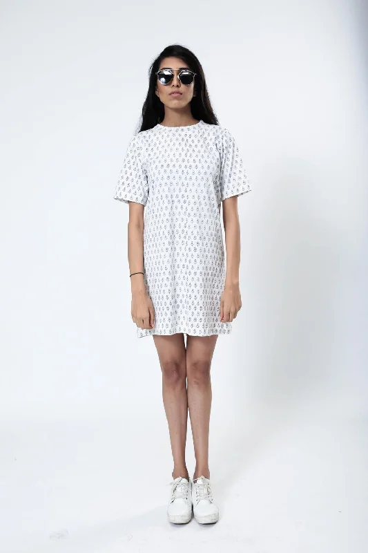 Block Printed T-shirt Dress