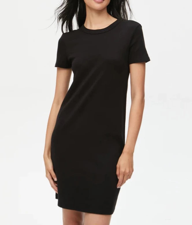 Betty Cotton T-Shirt Dress- Black