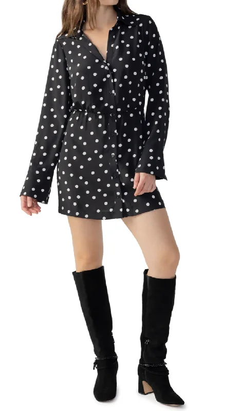 Modern Polka Dot Shirt Dress **FINAL SALE**